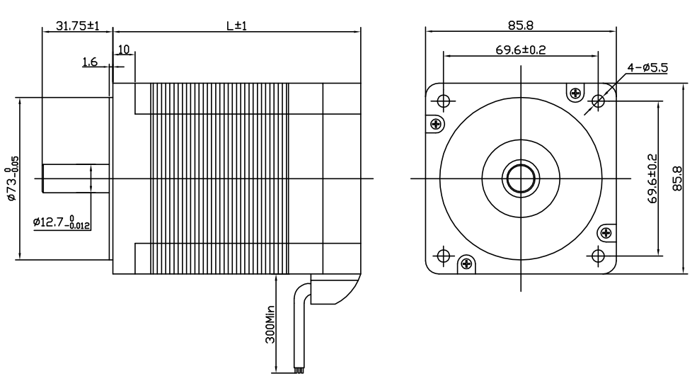 nema34 86mm motor